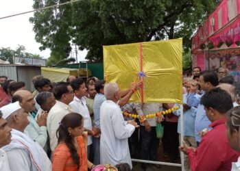 आमदार श्रीचंद्रकांत पाटील यांच्या हस्ते निमखेडी बु|| येथील लेवा पाटीदार सामाजिक सभागृहाचे व ग्रामपंचायत कार्यालयाचे व स्मशानभूमी बांधकामाचे भूमिपूजन सोहळा संपन्न: