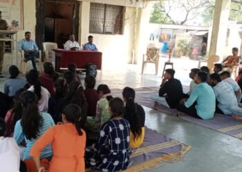 शेवगाव महाविद्यालय राष्ट्रीय योजना शिबिर व श्रमसंस्कार केंद्र भगुर गावी कॅम्प