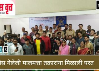 जळगाव..! विविध पोलीस स्थानकातील दाखला गुन्हे उघडकीस, चोरी गेलेला मालमत्ता तक्रारदारांच्या स्वाधीन