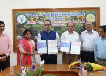 जैन इरिगेशनचा सेंट्रल सिट्रस रिसर्च इन्स्टिटयूट सोबत एसटीजी तंत्र प्रशिक्षणासाठी सामंजस्य करार