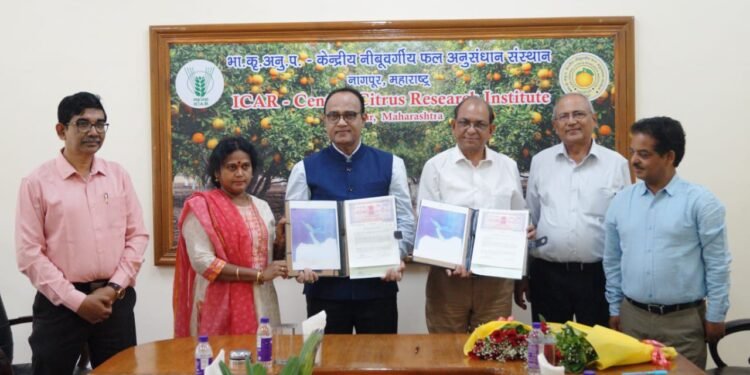 जैन इरिगेशनचा सेंट्रल सिट्रस रिसर्च इन्स्टिटयूट सोबत एसटीजी तंत्र प्रशिक्षणासाठी सामंजस्य करार