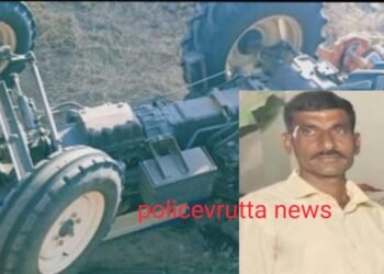 धक्कादायक..! शेतात रोटाव्हेटरसह ट्रॅक्टर नाल्यात पलटी दाबून एकाचा मृत्यू