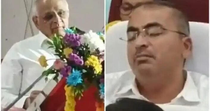 मुख्यमंत्र्यांच्या कार्यक्रमात डुलक्या, देणारे मुख्य अधिकारी निलंबित