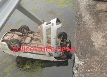 अमळनेर ब्रेकींग : नियंत्रण सुटले अन कार कोसळली पुलावरून खाली