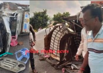 पारोळ्याजवळ भीषण अपघात! अंत्ययात्रेला जाताना कंटेनरच्या धडकेत ३ ठार, २१ गंभीर