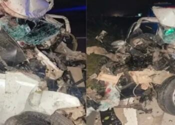 ट्रॅक्टर-कारचा भीषण अपघात; ४ जनांचा जागीच मृत्यू