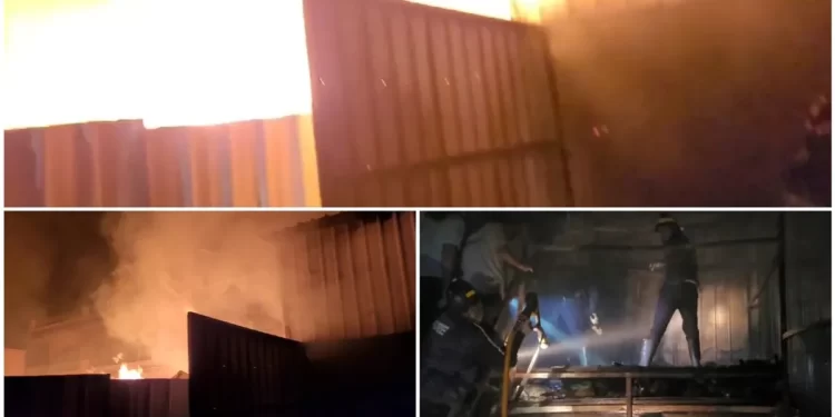 धक्कादायक: लाकडाच्या वखारीला आग दोन सख्ख्या भावांचा होरपळून मृत्यू