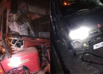 ट्रॅक्टर-एसटी बसचा भीषण अपघात; ६ जणांचा जागीच मृत्यू, अनेक जखमी