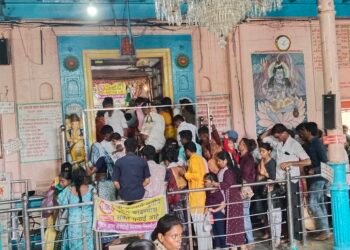 पद्मालय तीर्थक्षेत्रावर अंगारकी चतुर्थी निमित्ताने भाविकांची अलोट गर्दी