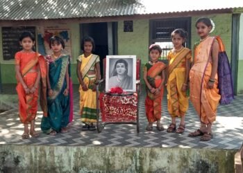 आज जिल्हा परिषद केंद्र शाळा शहापूर येथे सावित्रीबाई फुले जयंती उत्साहात साजरी.