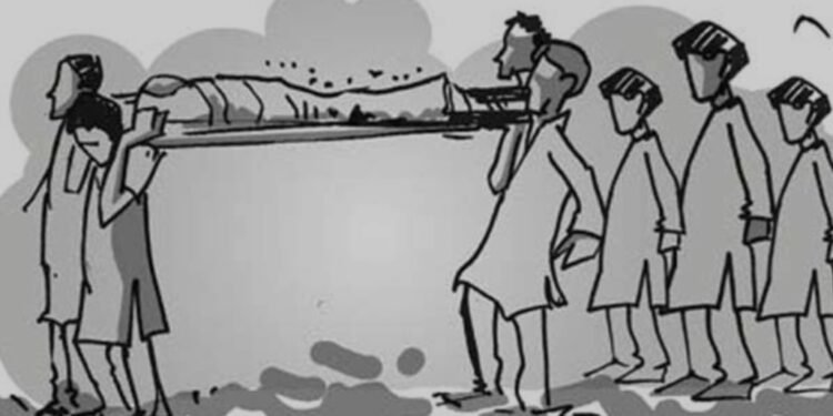 पारोळा अंत्ययात्रेदरम्यान घडले असे काही मृतदेह रस्त्यातच सोडून नातेवाईक पळत सुटले