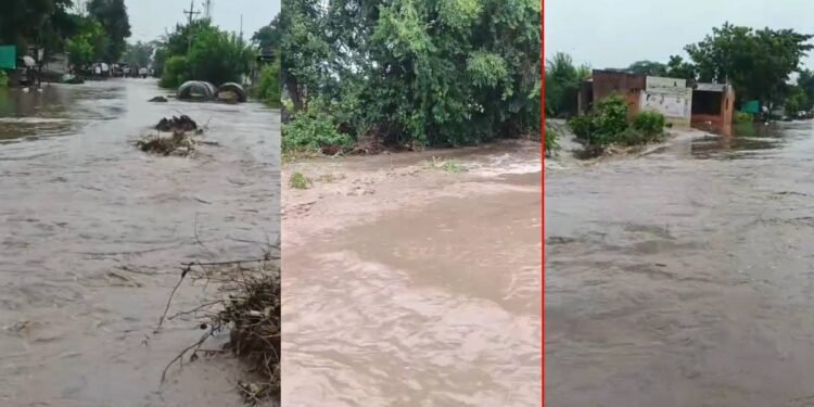 जिल्ह्यात ढगफुटीसदृश्य पावसाचा तडाखा; या गावातील शेती-घरे पाण्याखाली